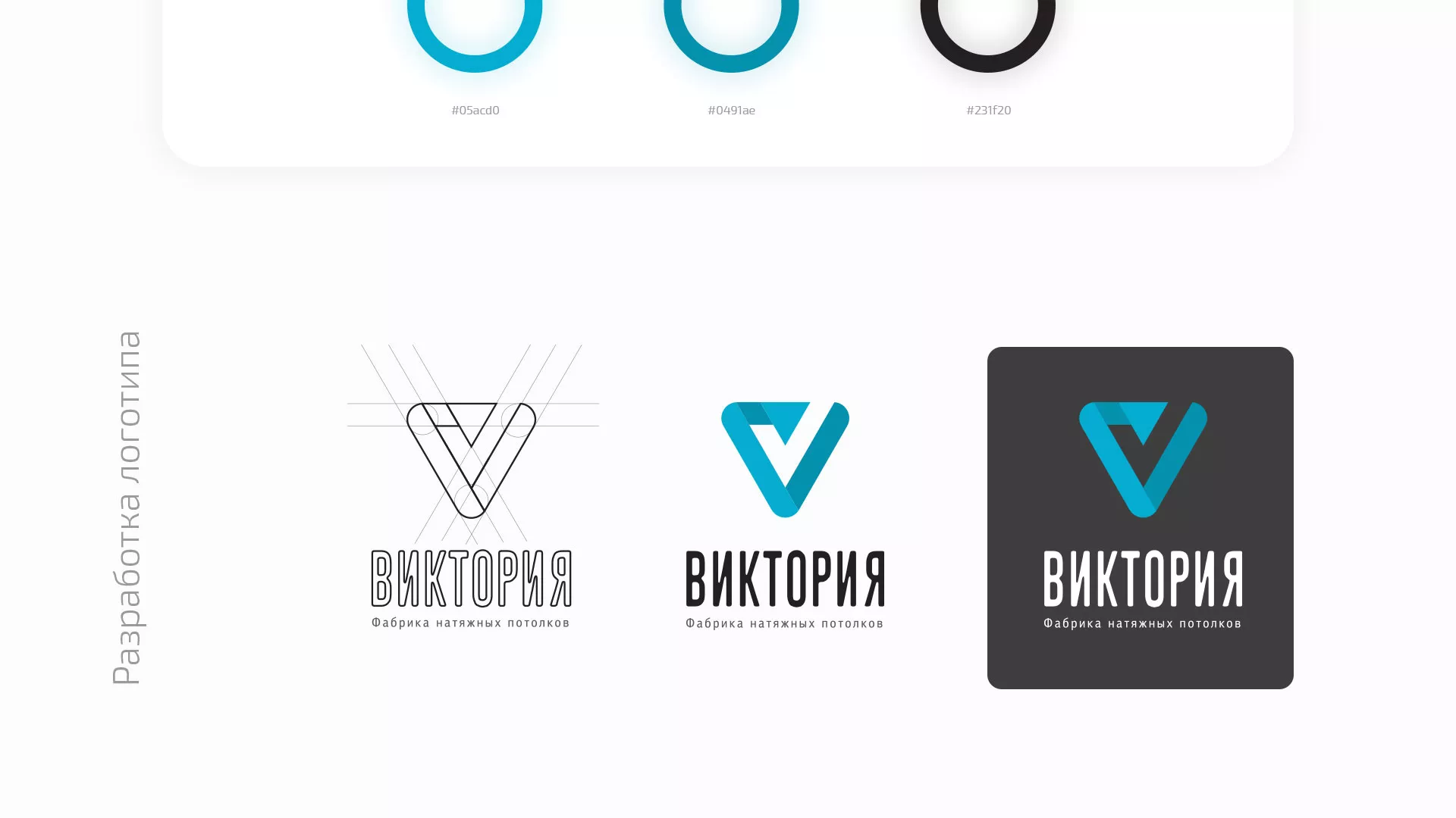 Разработка фирменного стиля компании по продаже и установке натяжных потолков в Асбесте