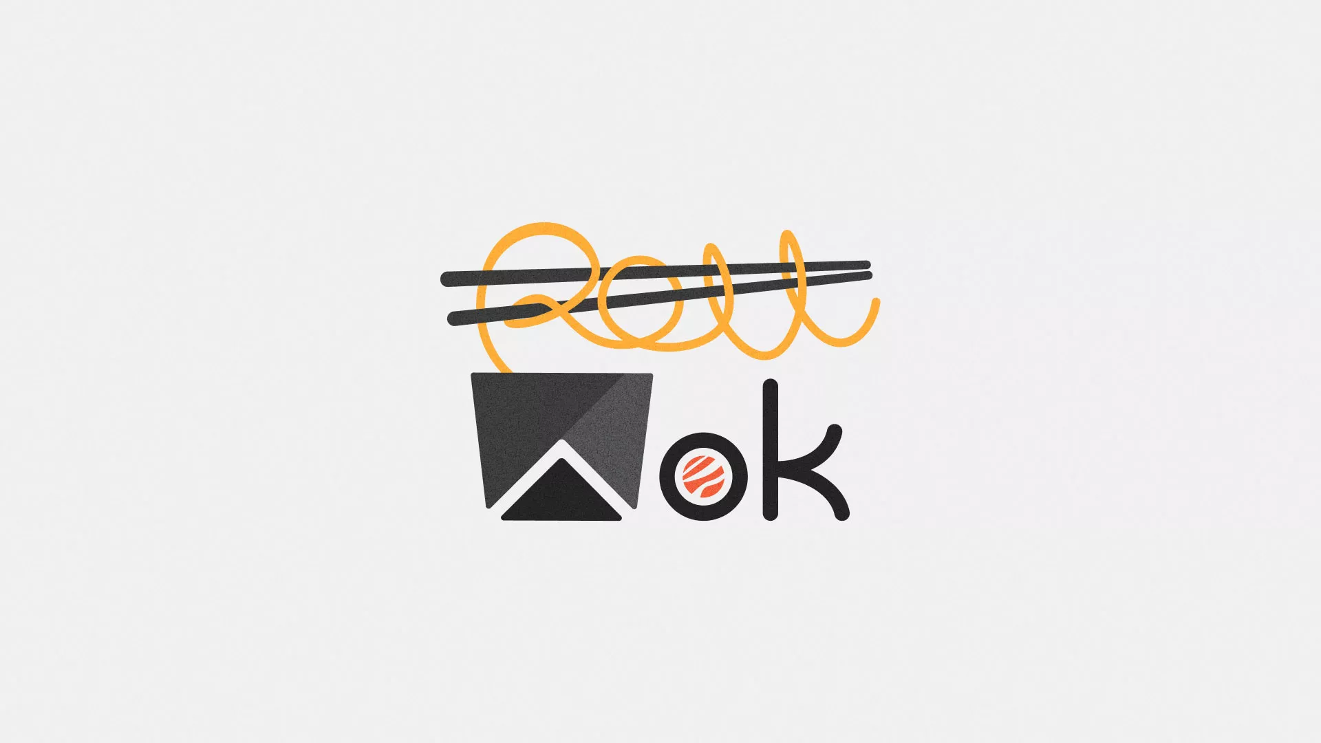 Разработка логотипа в Асбесте для суши-бара «Roll Wok Club» Разработка логотипа в Асбесте для суши-бара «Roll Wok Club»